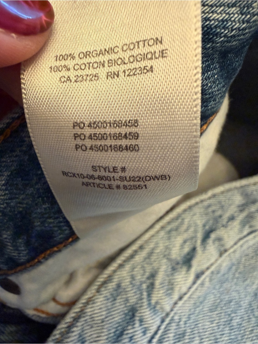 Denim Forum High-Rise Straight Jeans in Light Blue - Picture 9 of 13
